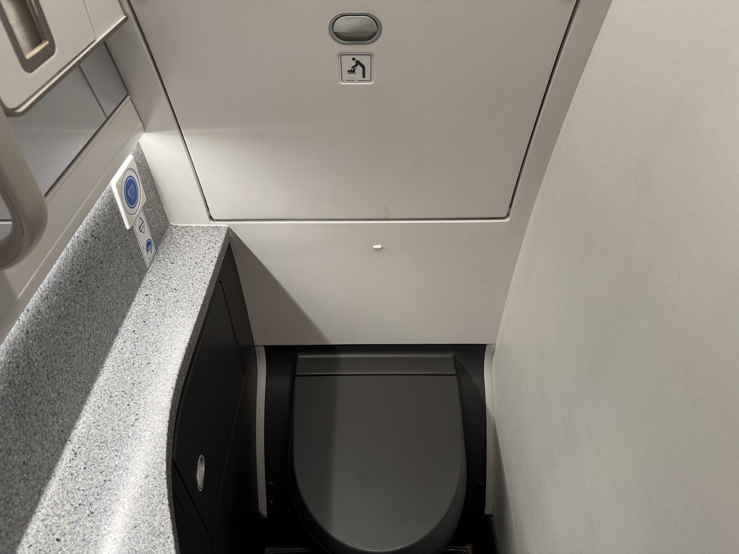 a toilet in a bathroom