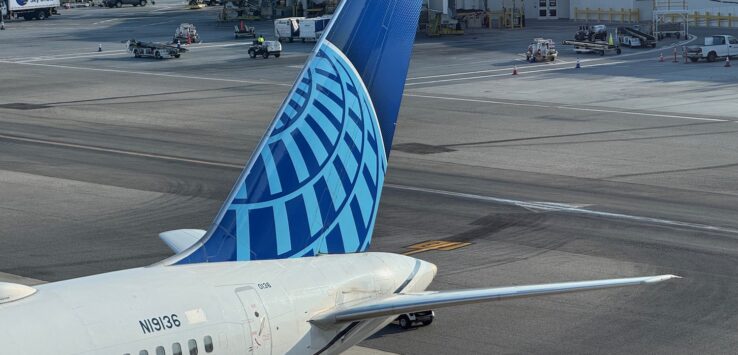 an airplane on the runway