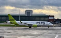 Air Baltic Airbus A220 taxiing