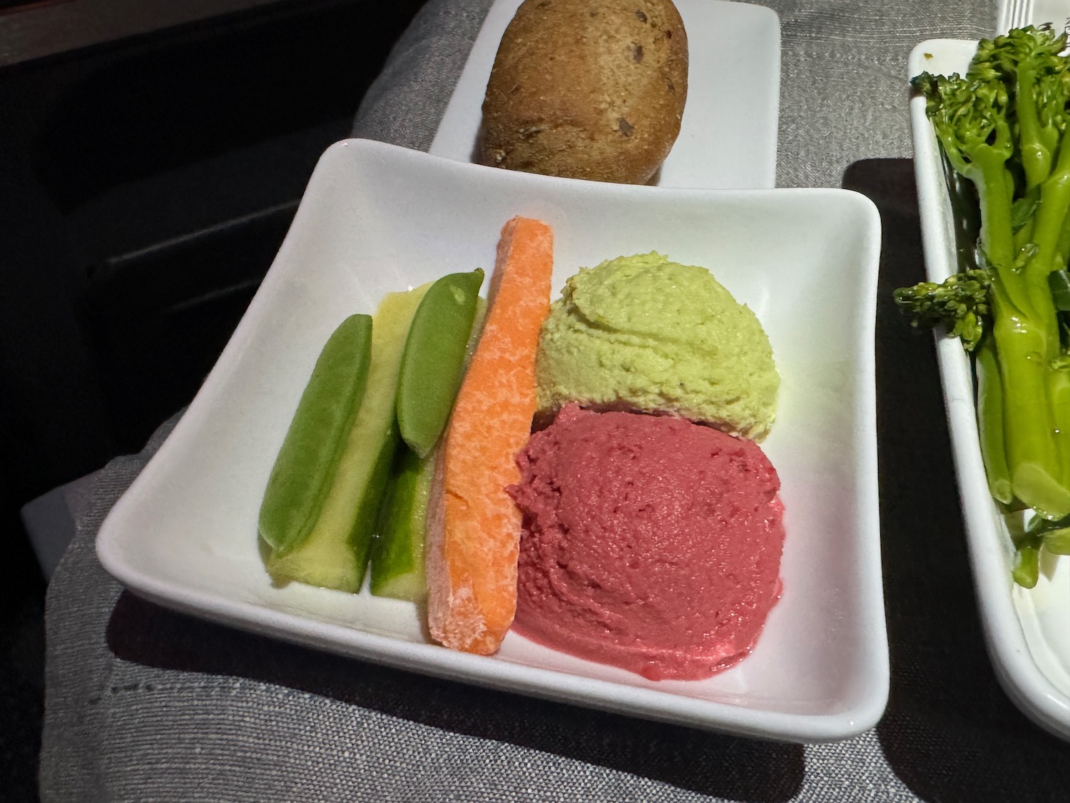 a plate of food on a table