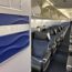 a row of seats on an airplane
