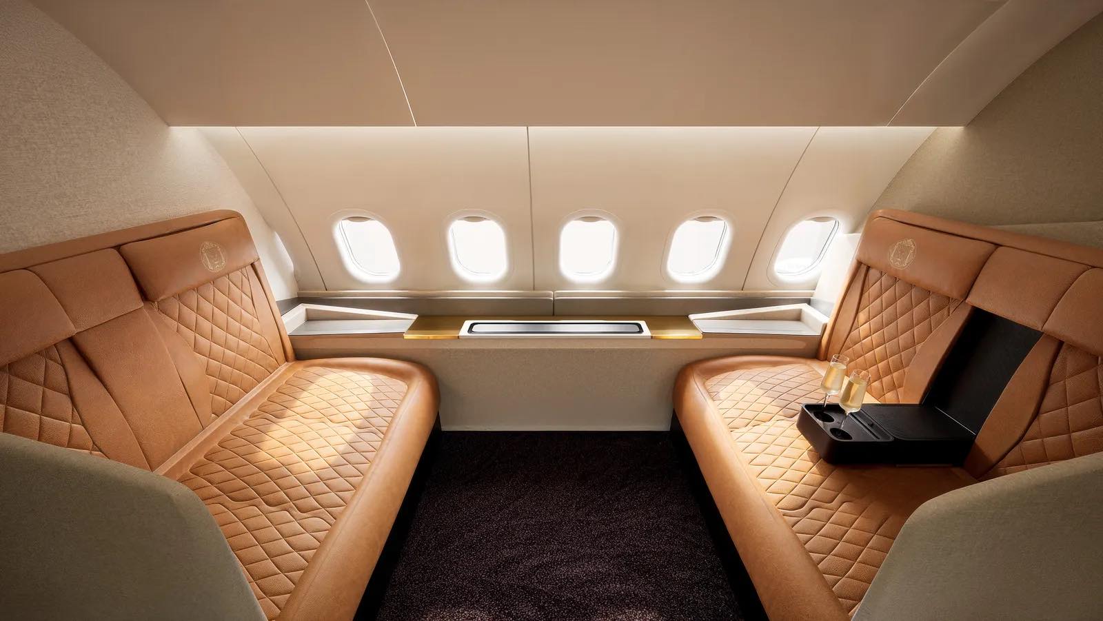 a seat in a plane