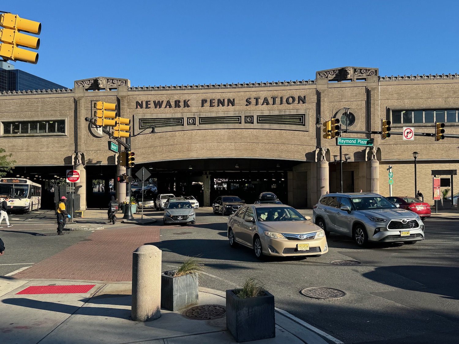 a building with cars parked in front of it