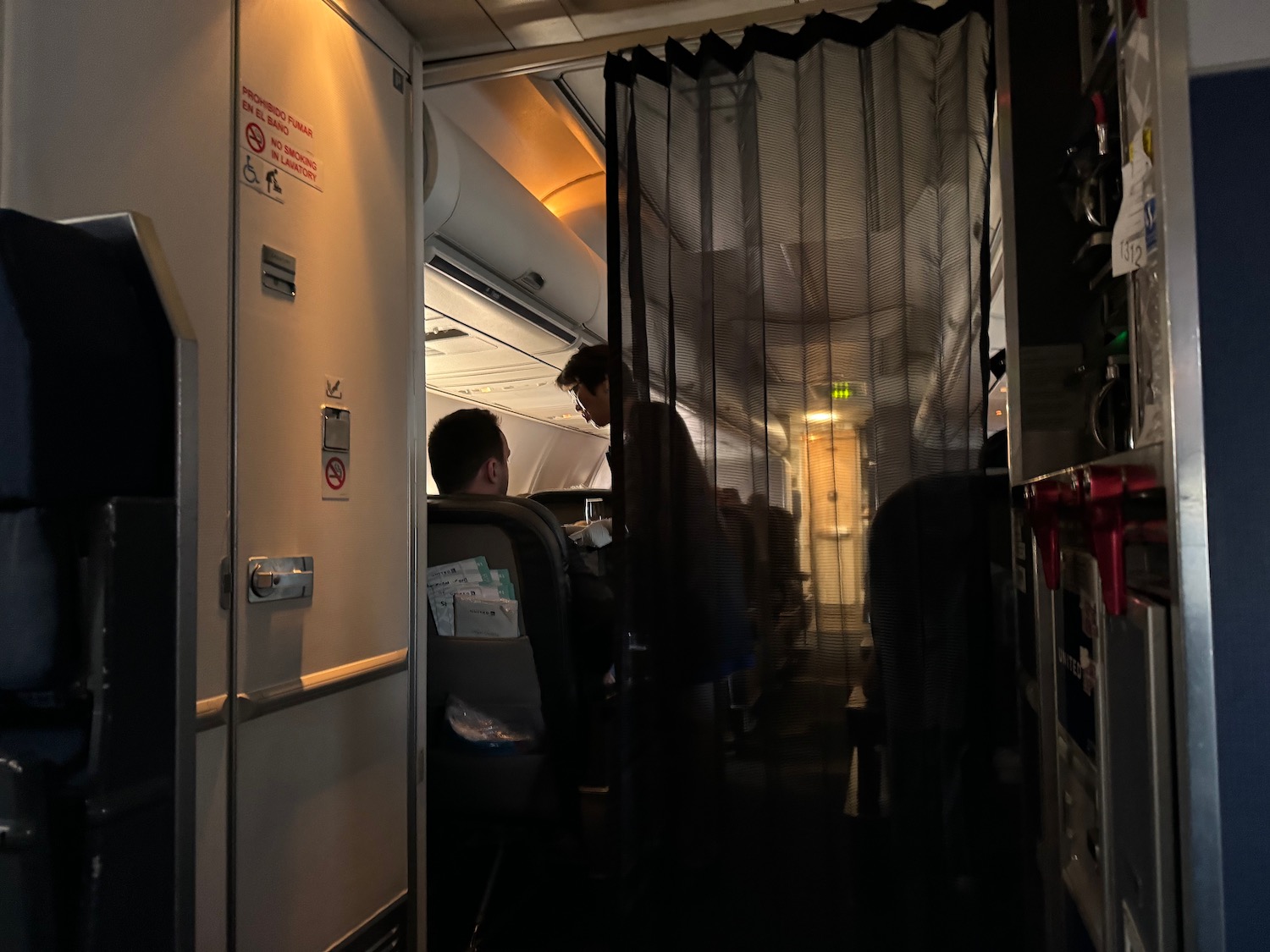 a group of people sitting in a plane
