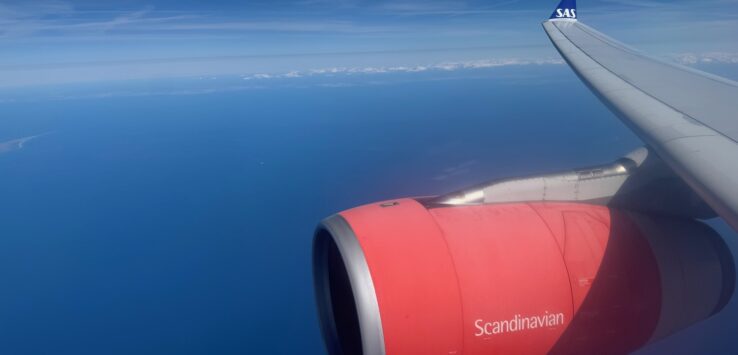 SAS India flight