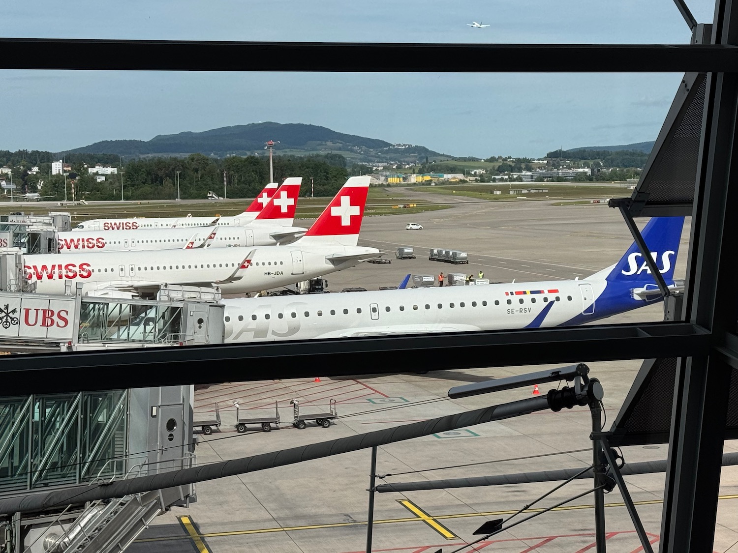 airplanes at an airport