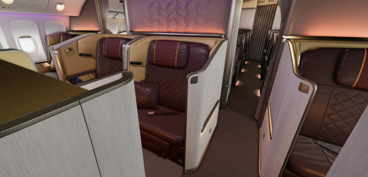 a seat in a plane