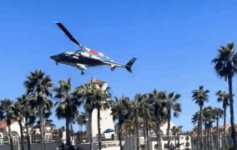huntington beach helicopter crash - credit @LangmanVince on X
