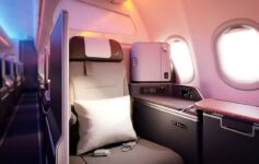 a seat in an airplane