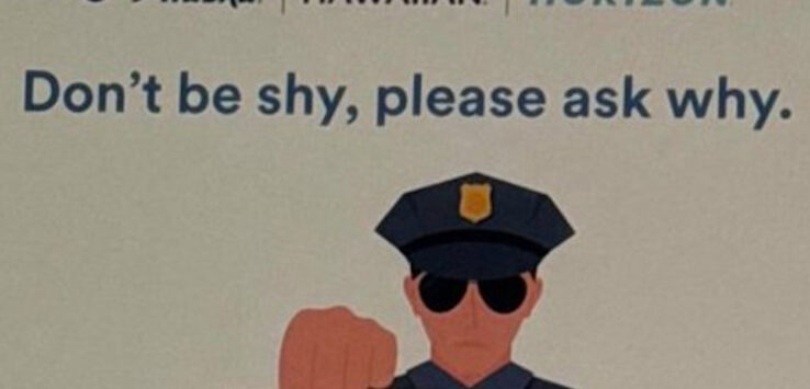 Alaska Airlines privacy poster