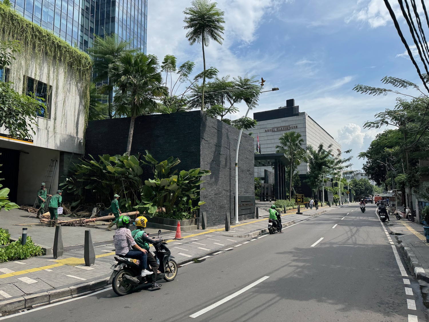 people on motorcycles on a street
