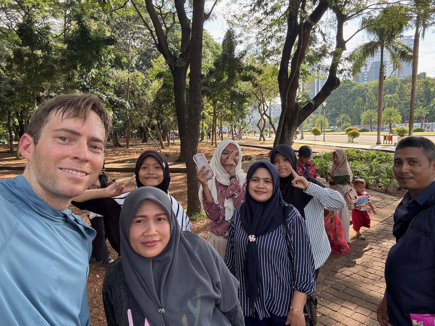 a group of people posing for a photo