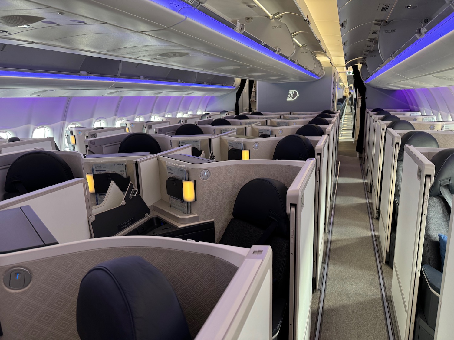 a row of seats on an airplane