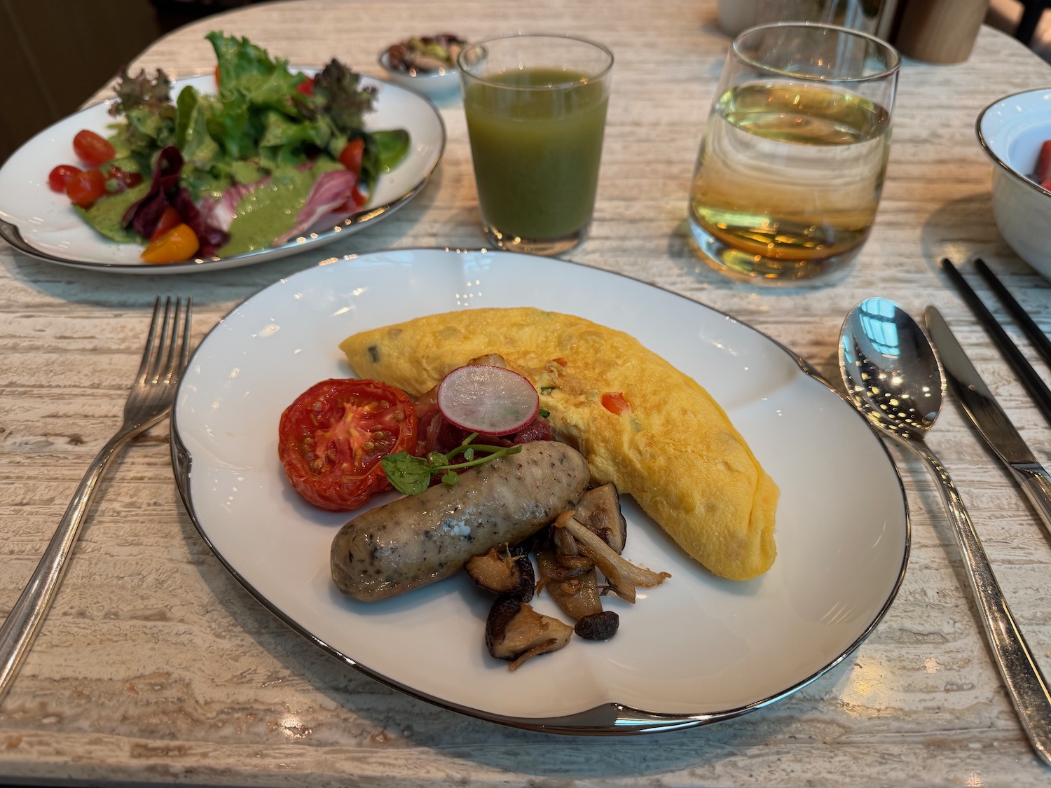 a plate of food on a table