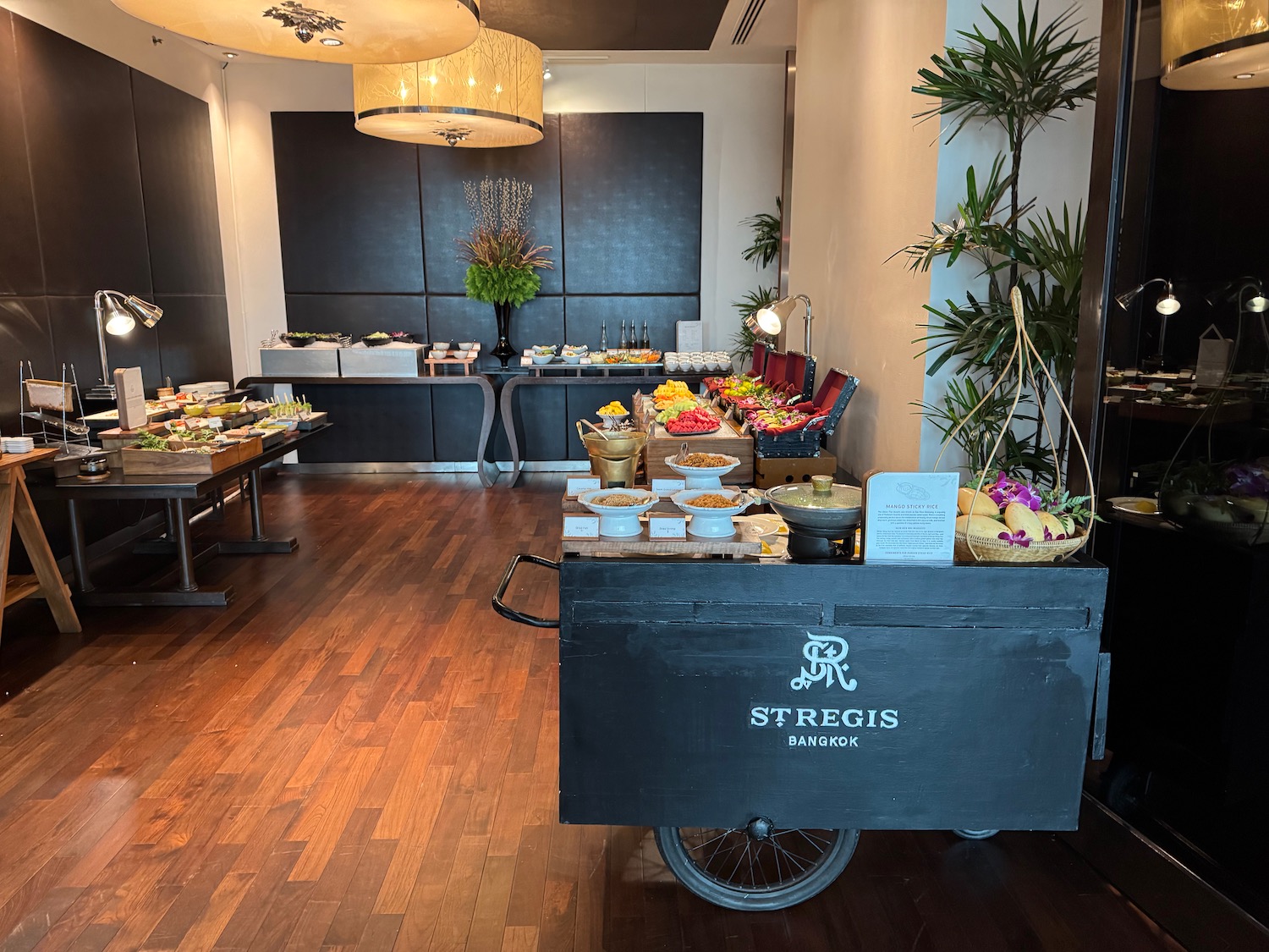 a food cart in a room