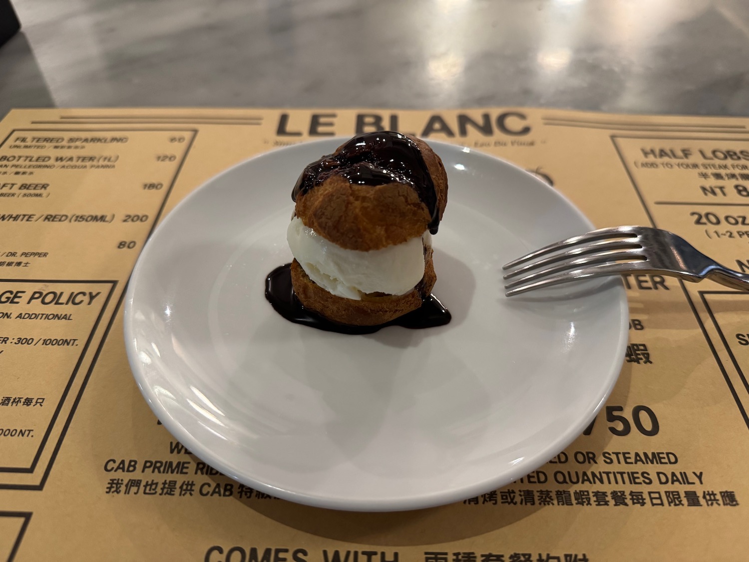 a dessert on a plate