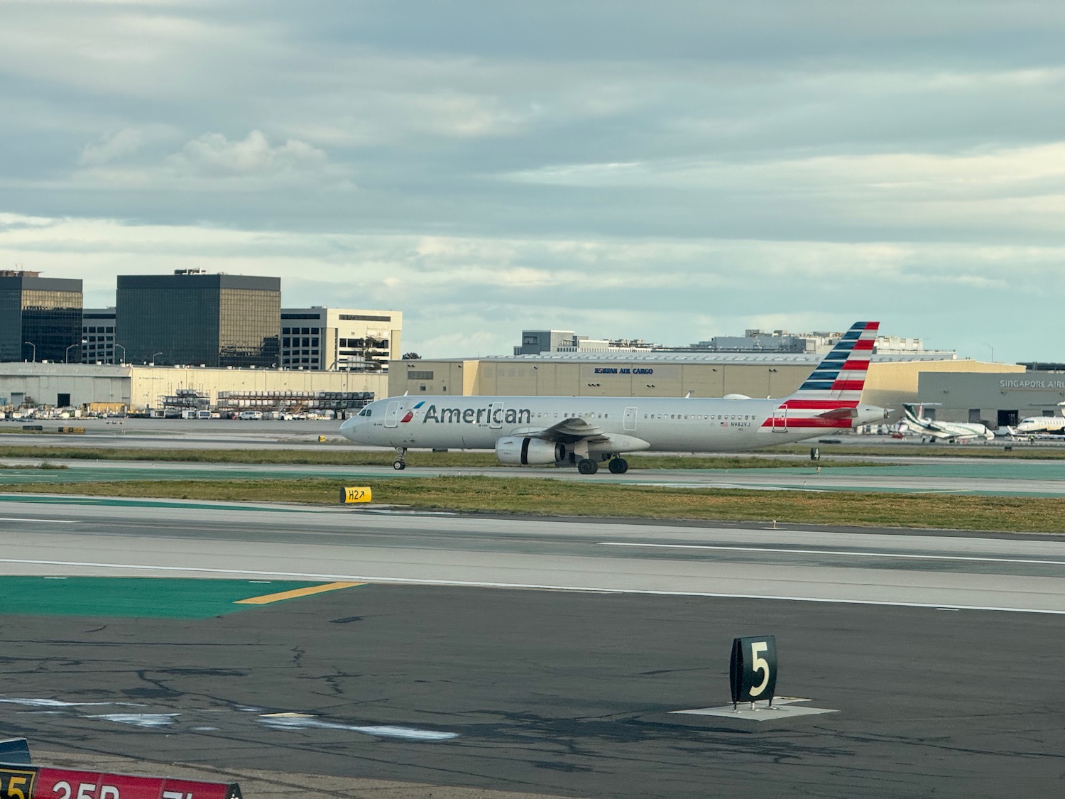 an airplane on a runway