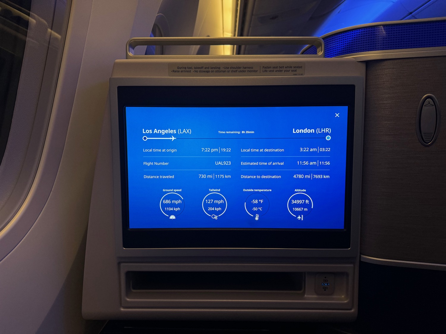 a screen on a plane