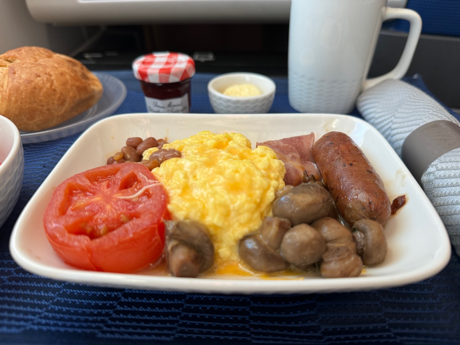 a plate of food on a table