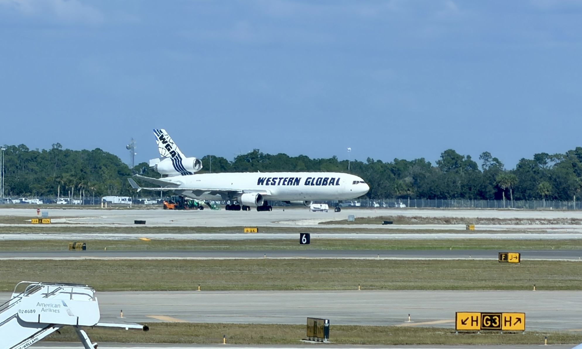 Western Global McDonnell-Douglas MD-11 parked at RSW Fort Myers Florida