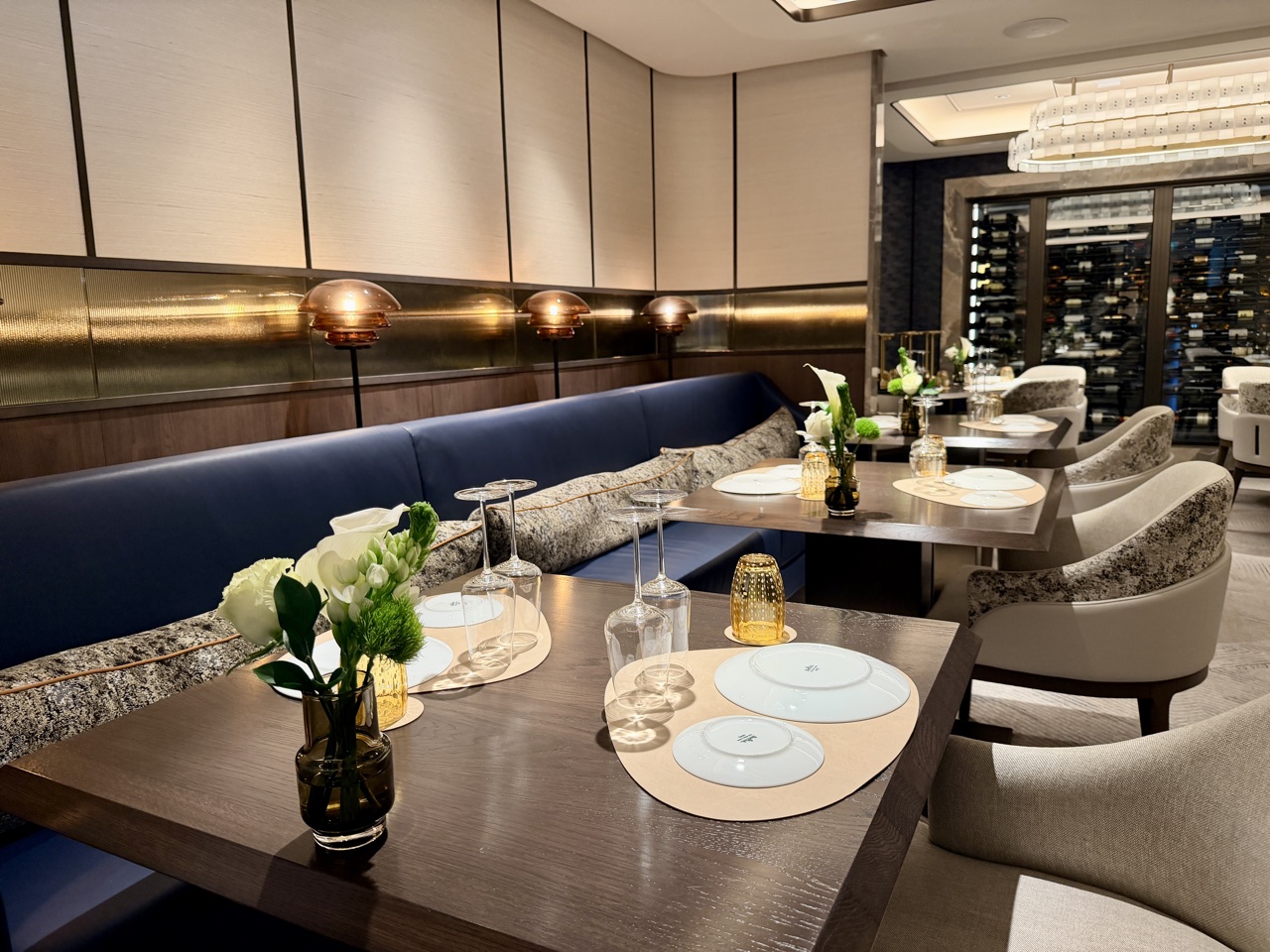the ritz carlton yacht collection SETA dining room