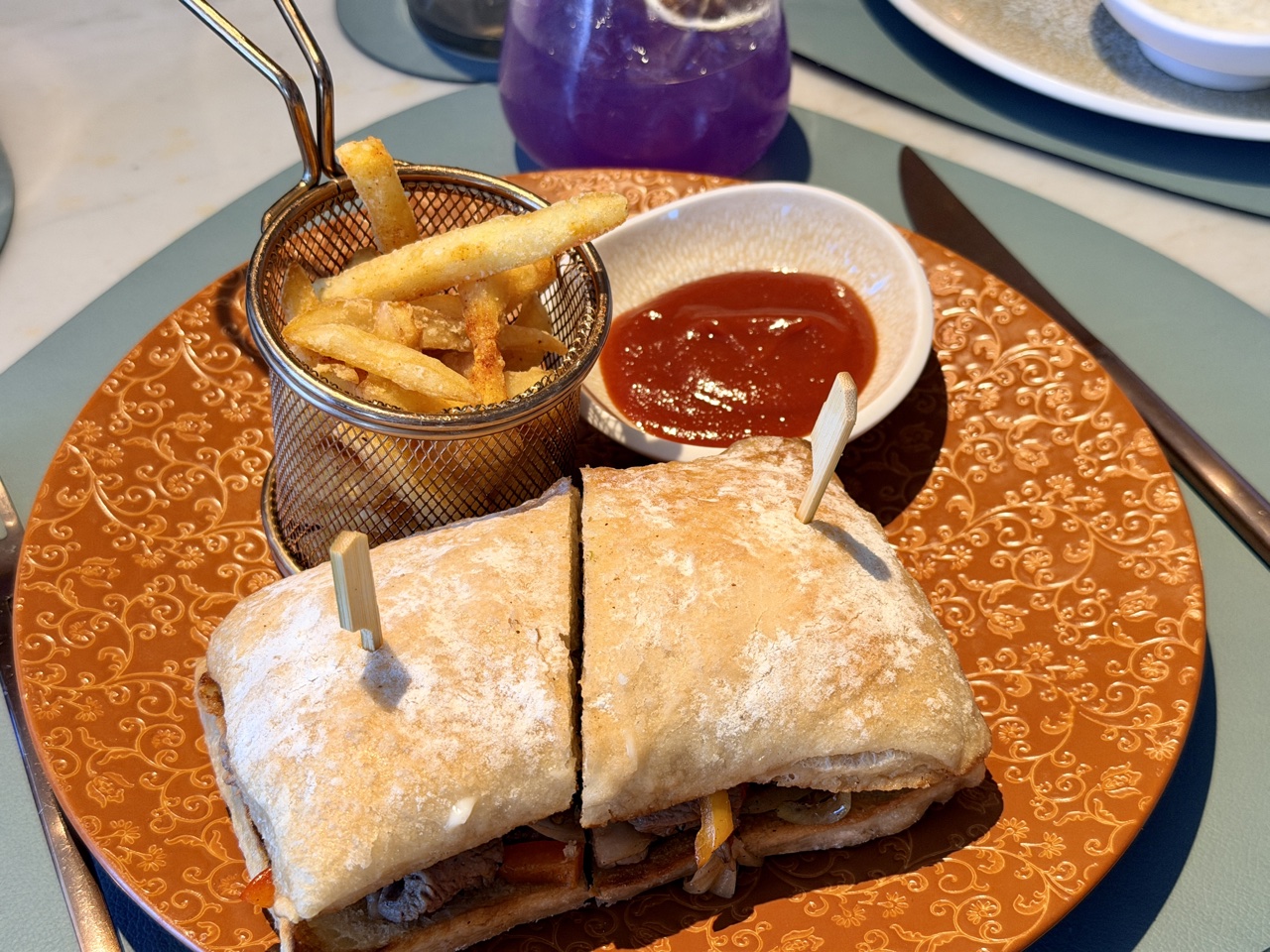 the ritz carlton yacht collection beach house lomo steak sandwich