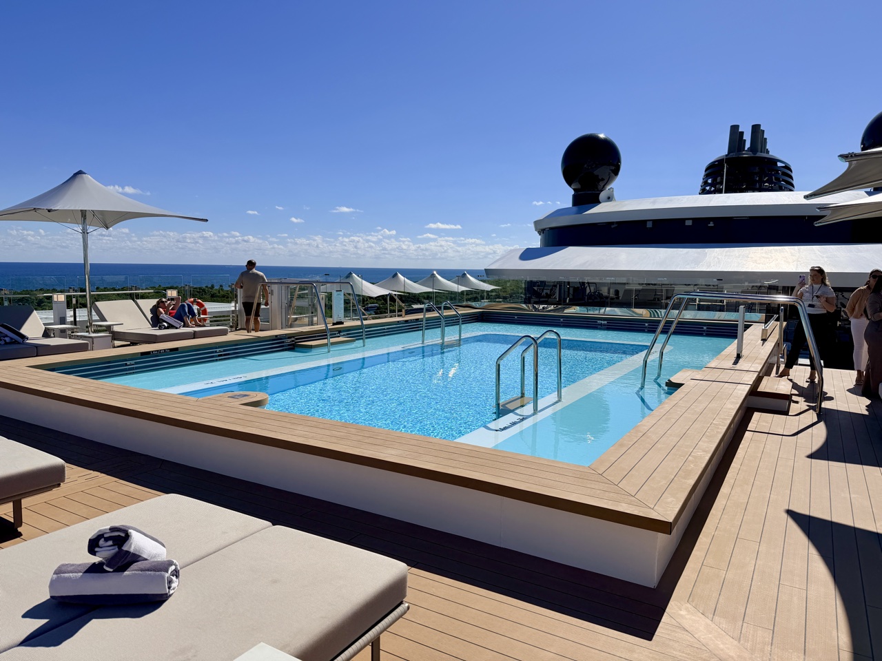 the ritz carlton yacht collection larger pool deck