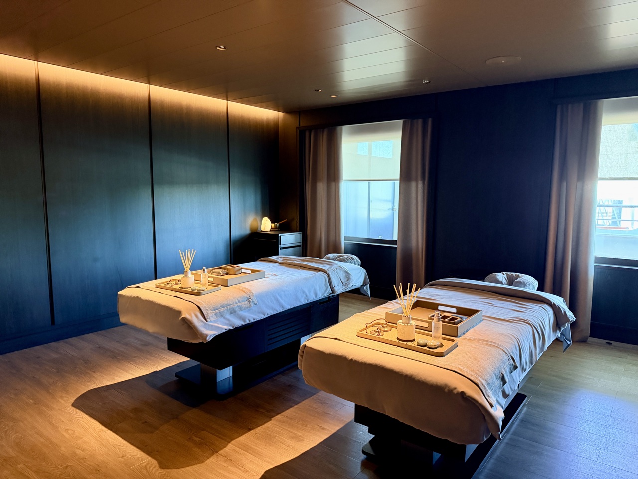 the ritz carlton yacht collection spa couple massage room