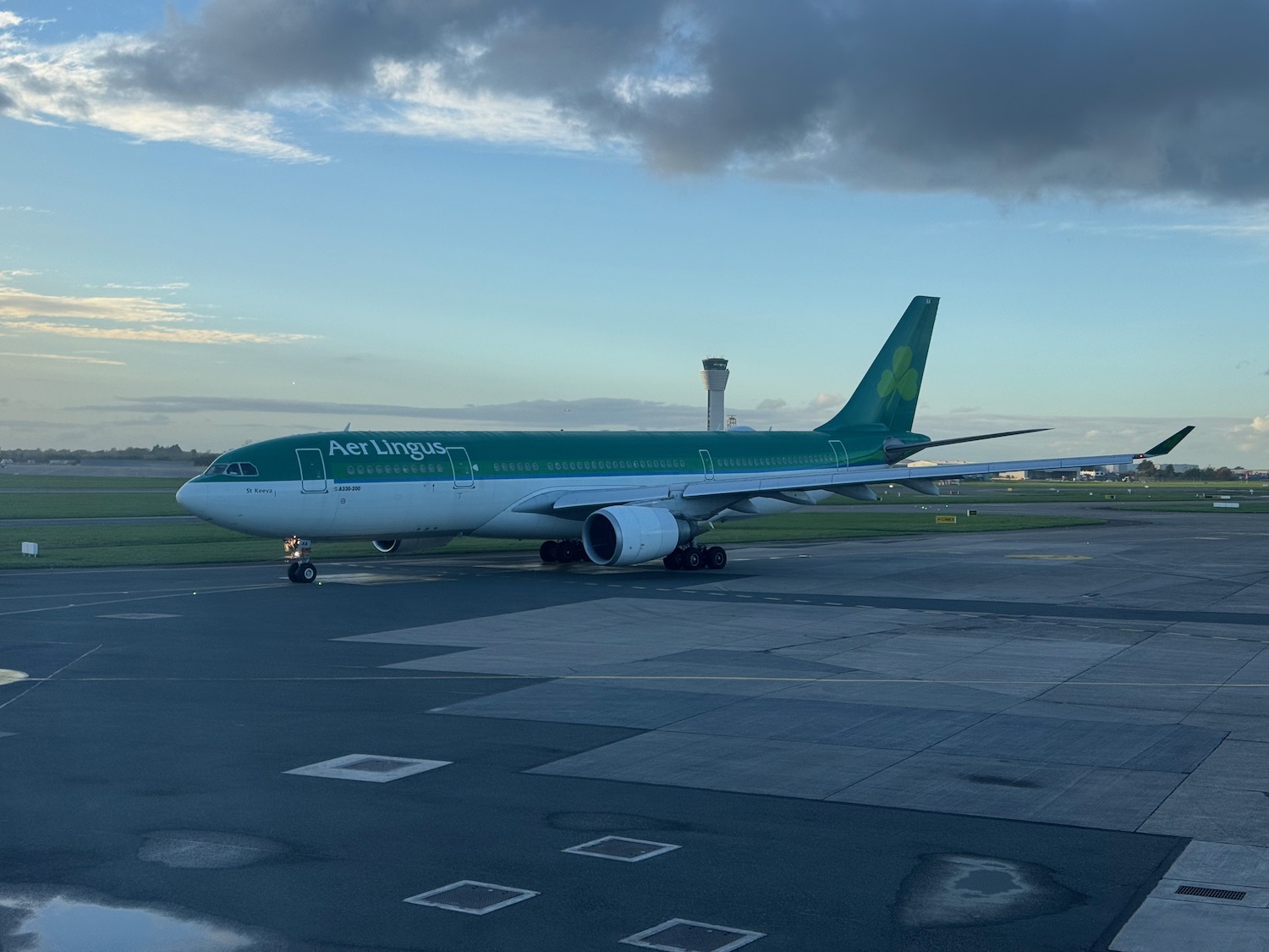 an airplane on a runway