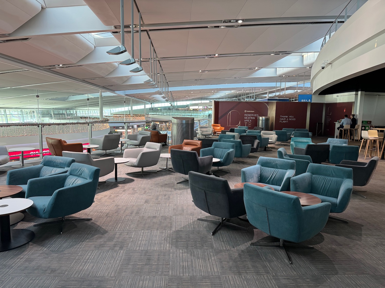 a room with chairs and tables