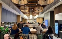 American Airlines Lounge Philadelphia flagship elevated seating