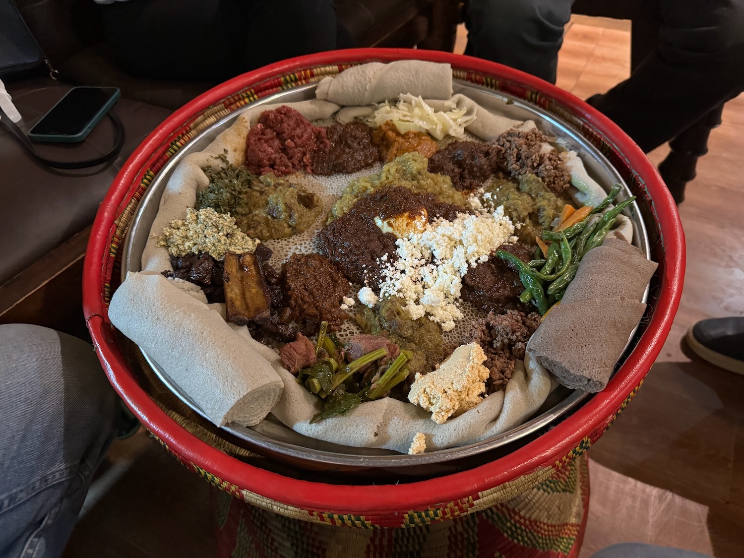 a bowl of food on a table