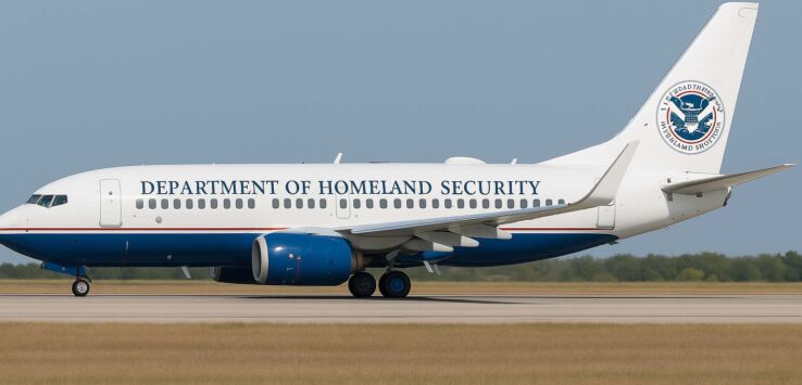 DHS Boeing 737 deportation fleet