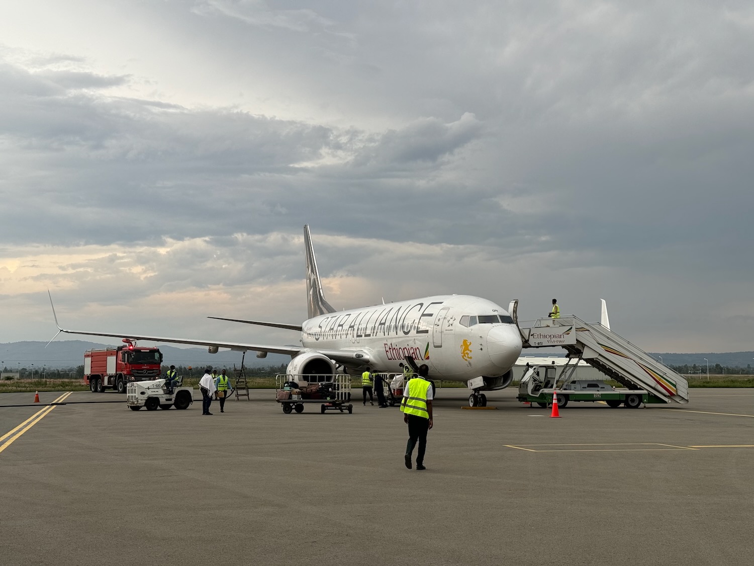 a plane on the tarmac