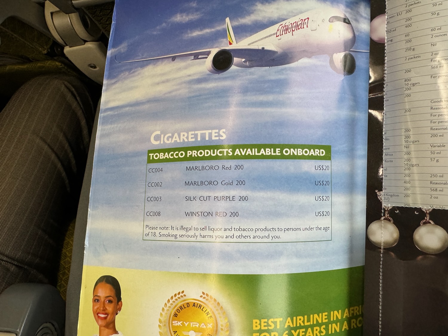 a magazine with an airplane on it