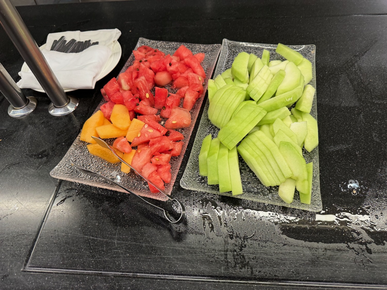 a plate of fruit on a table