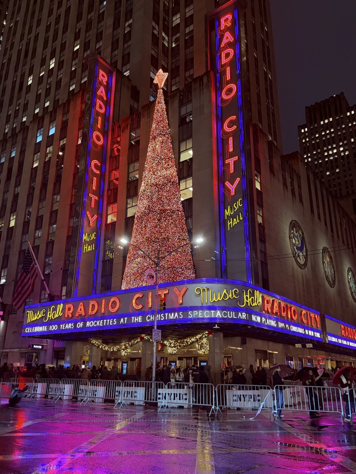 Family Christmas trip to New York Radio City Music Hall