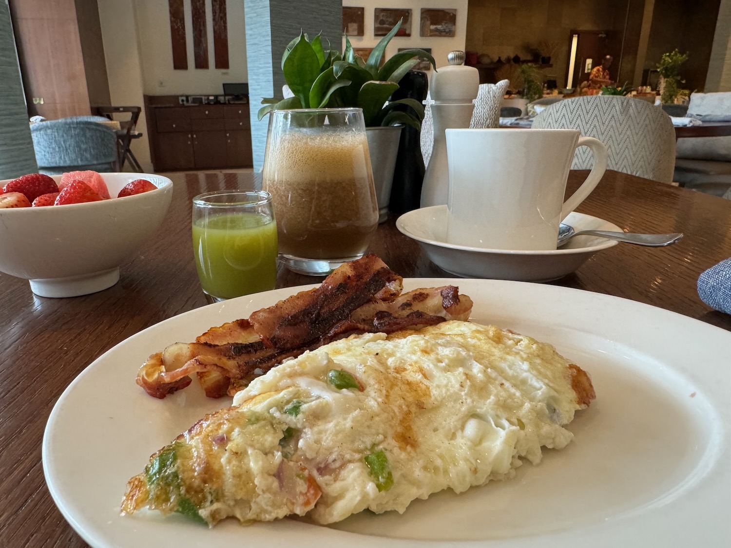 a plate of food on a table