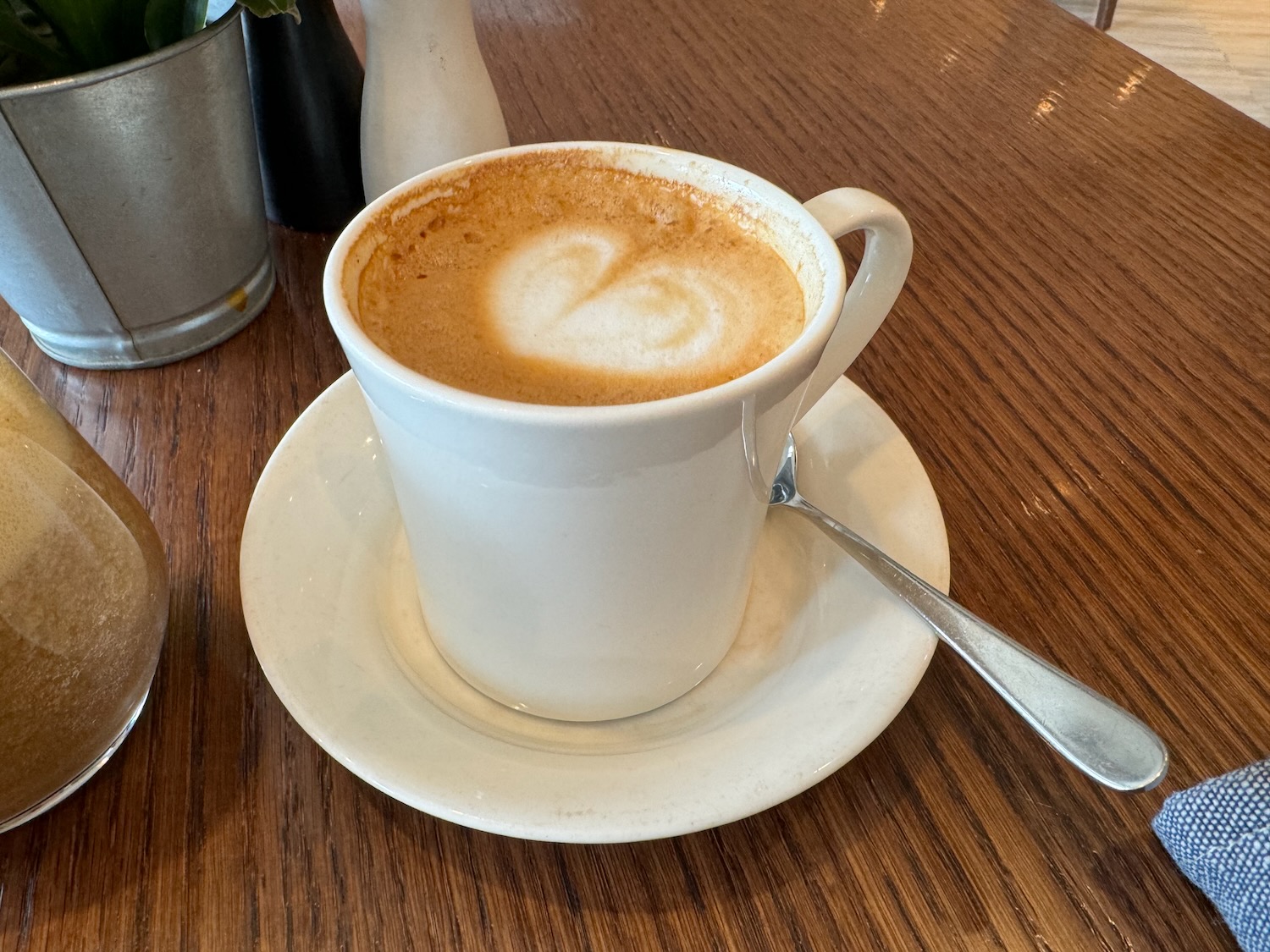 a cup of coffee with a heart in the foam