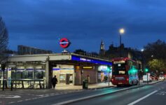 a double decker bus on the street