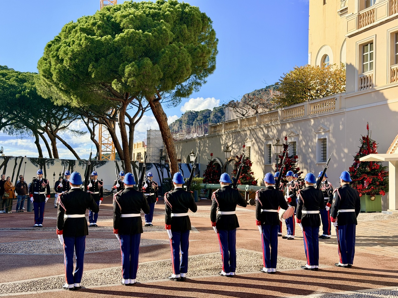 Monte Carlo Monaco changing of the guards