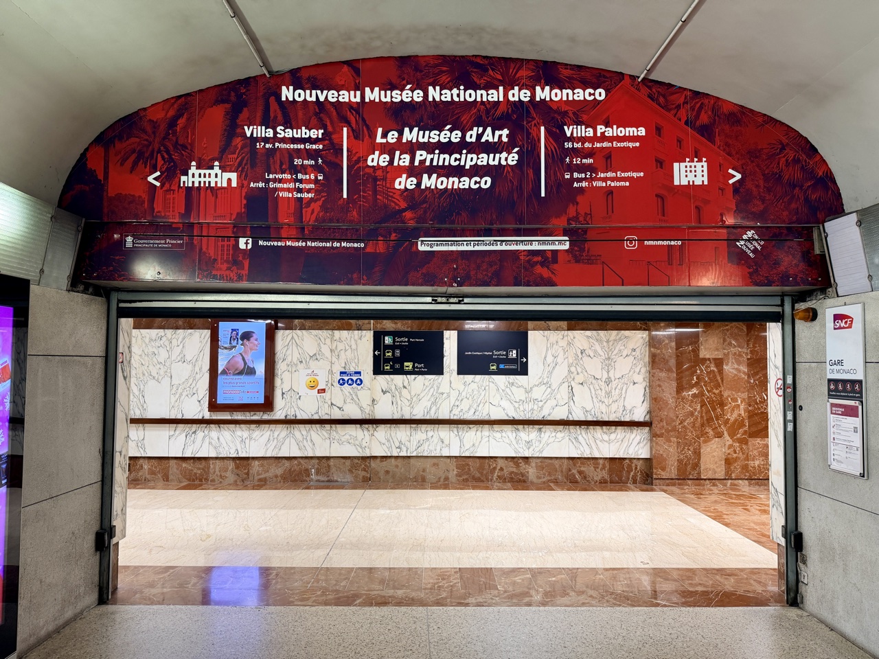 Monte Carlo Monaco train station museum