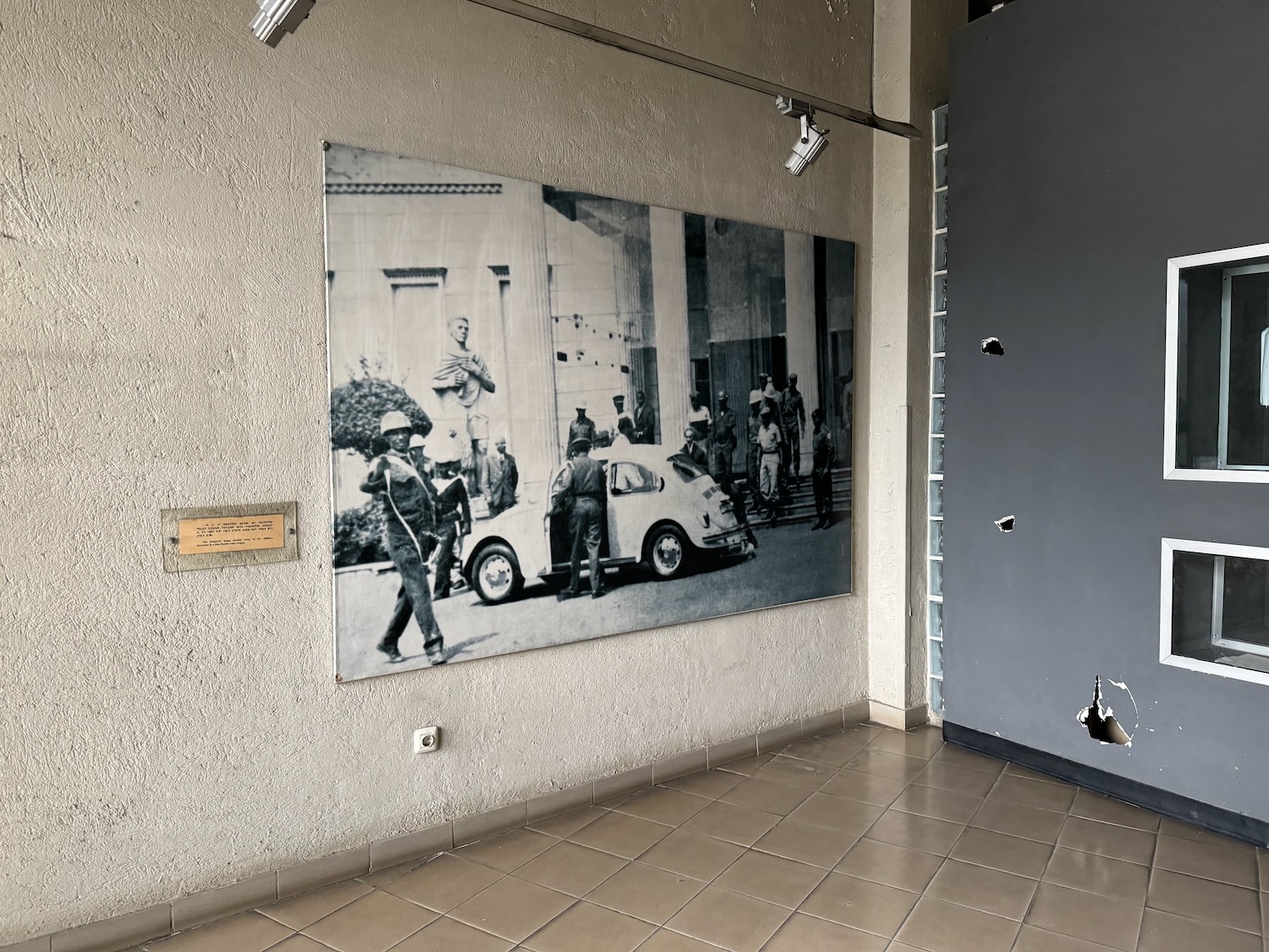 a picture on the wall