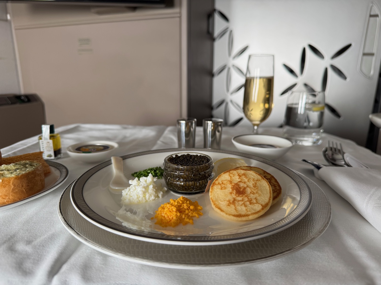 a plate of food on a table