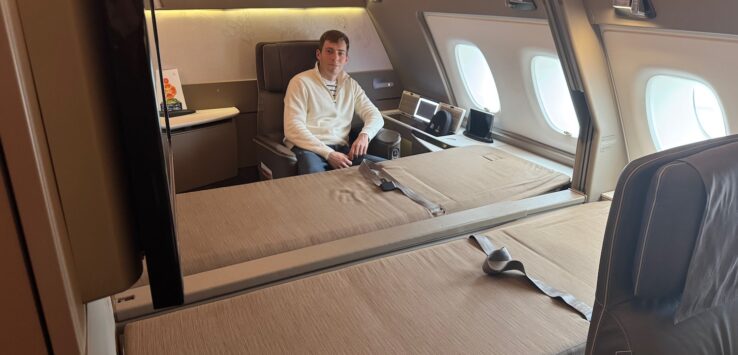 Singapore Airlines A380 Suites flight