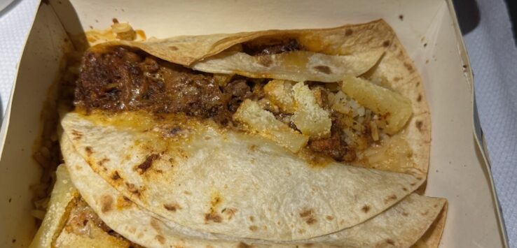 Tacos Al Pastor United Airlines