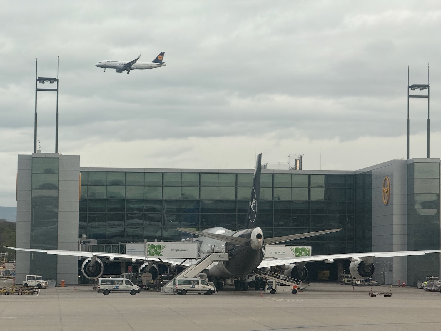 an airplane in the sky