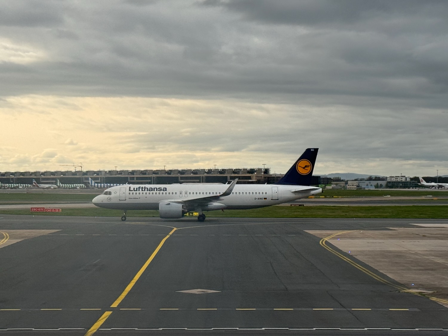 an airplane on a runway