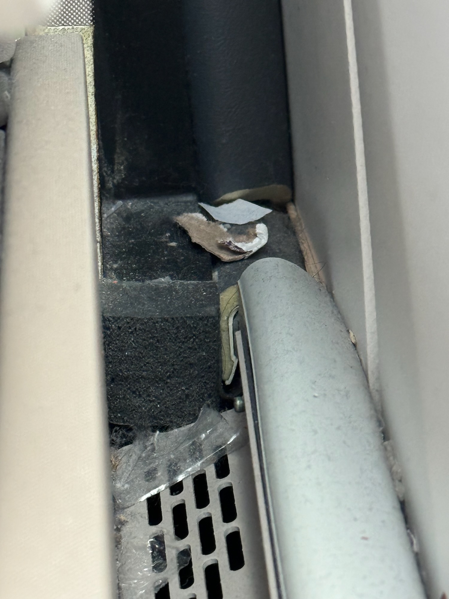 a close up of a metal grate