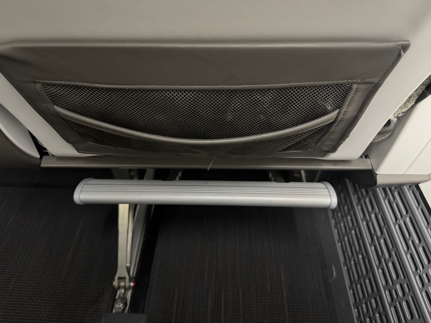 a close up of a seat